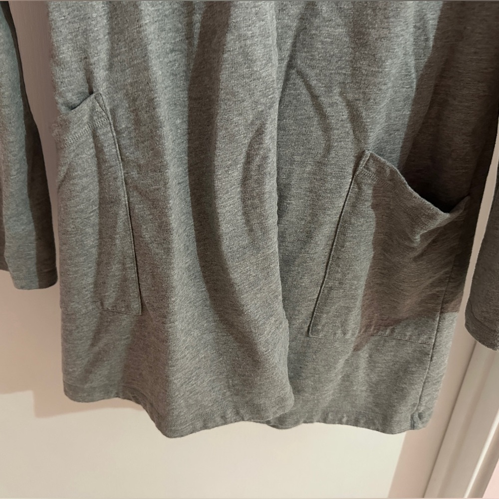VINTAGE VICTORIAS SECRET PINK 100%COTTON GREY HOODED ROBE - Picture 6 of 16